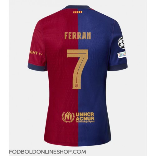 Barcelona Ferran Torres #7 Hjemmebanetrøje 2024-25 Kortærmet